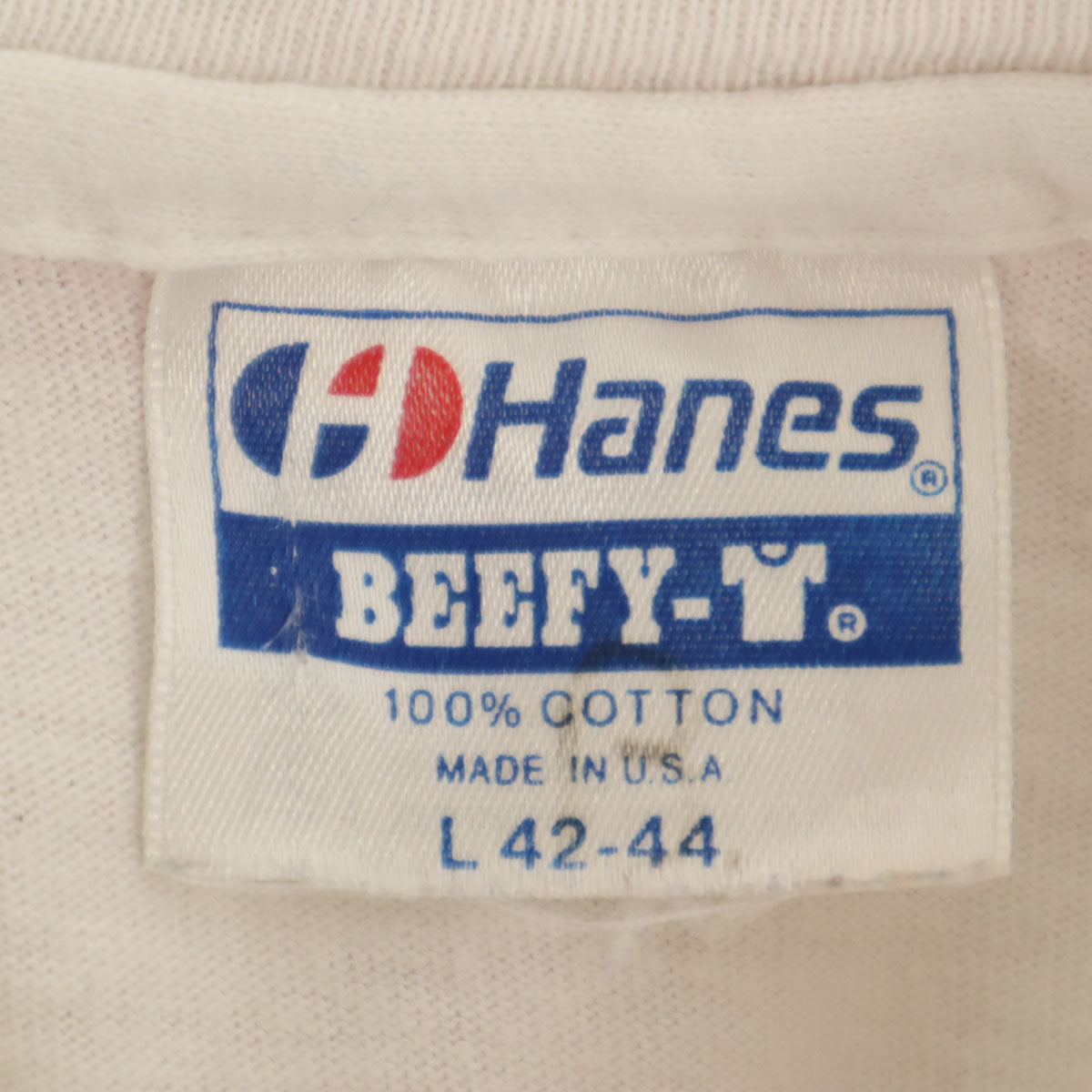 Hanes ヘインズ 80s 90s USA製 オールド CHEESE DAYS CHASE 88 半袖 Tシャツ L ホワイト シングルステッチ メンズ