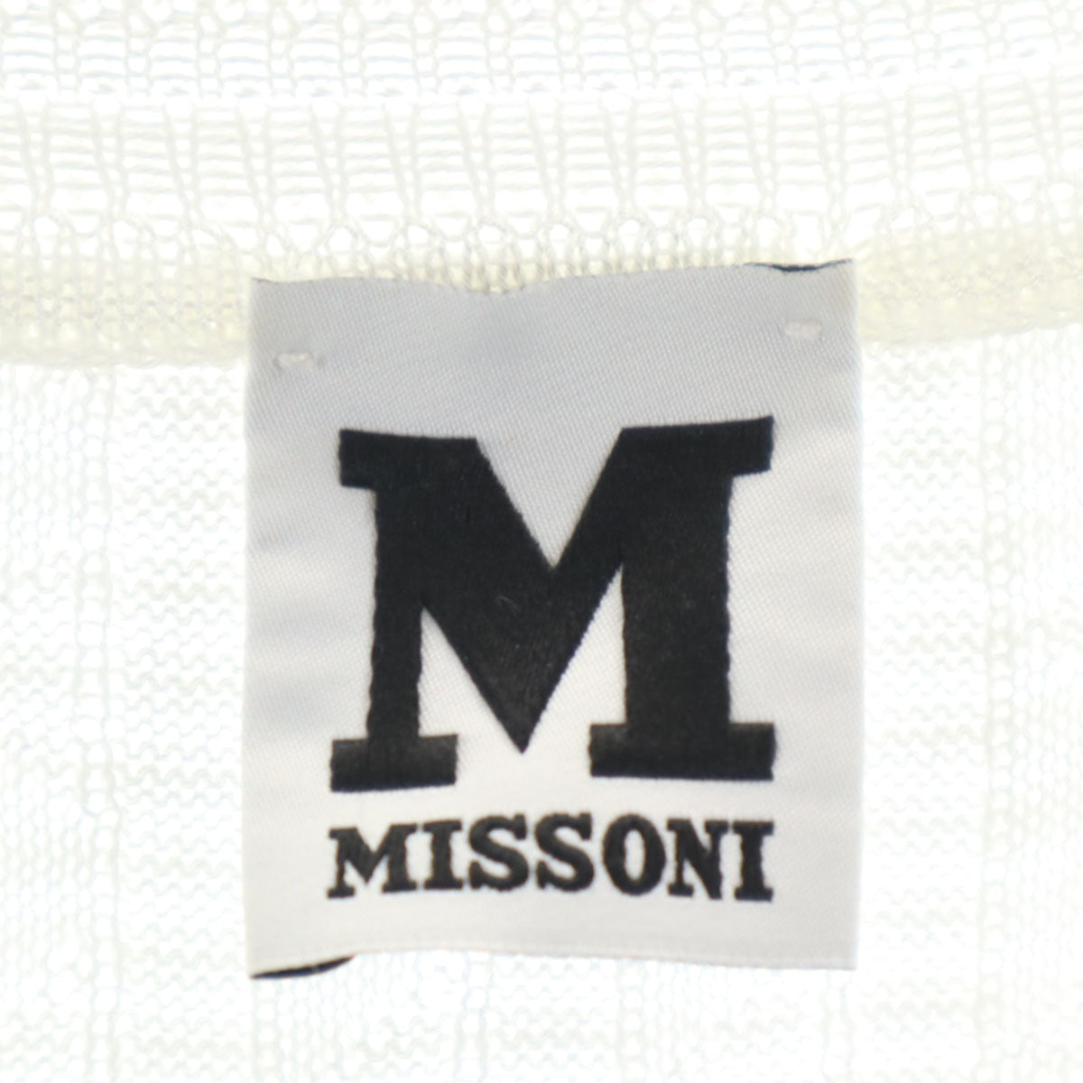 Missoni ミッソーニ 5分袖 ニット ワンピース 40 ホワイト レディース