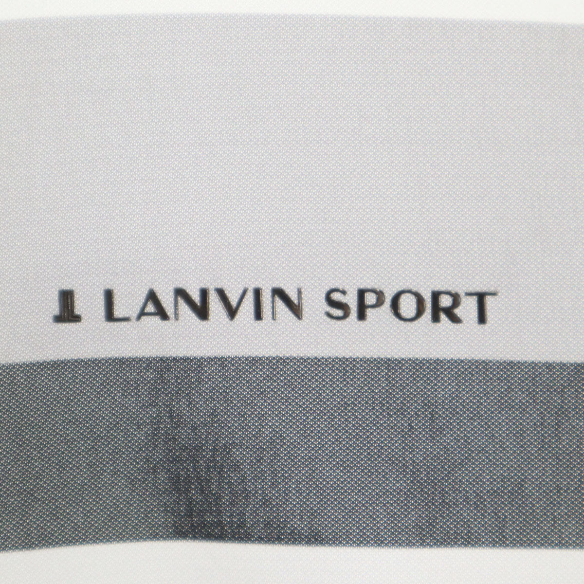 LANVIN SPORT ランバンスポール ゴルフ 長袖 ポロシャツ 40 ホワイト メンズ