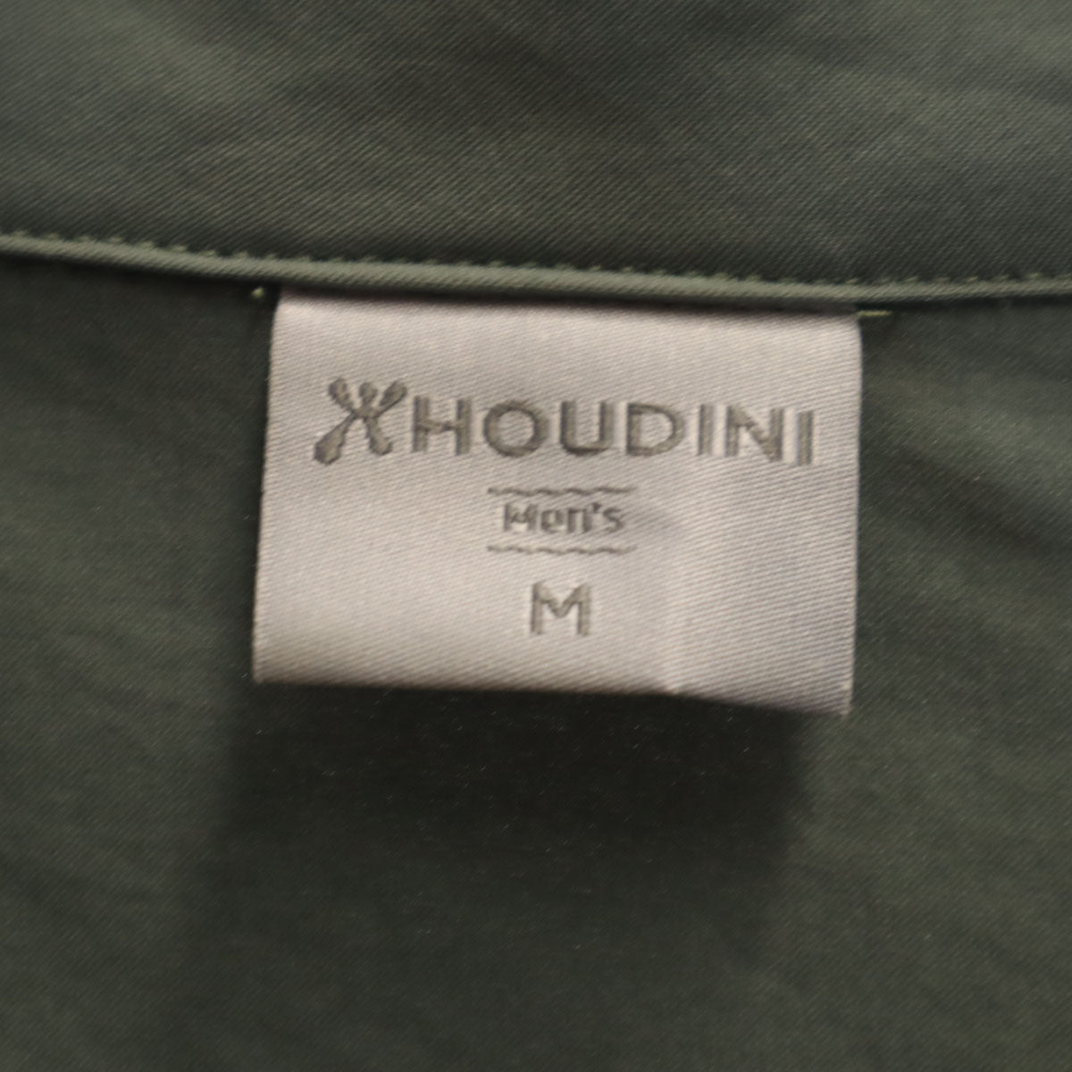 HOUDINI フーディニ ポルトガル製 半袖 コスモ シャツ M オリーブ系 プルオーバー メンズ