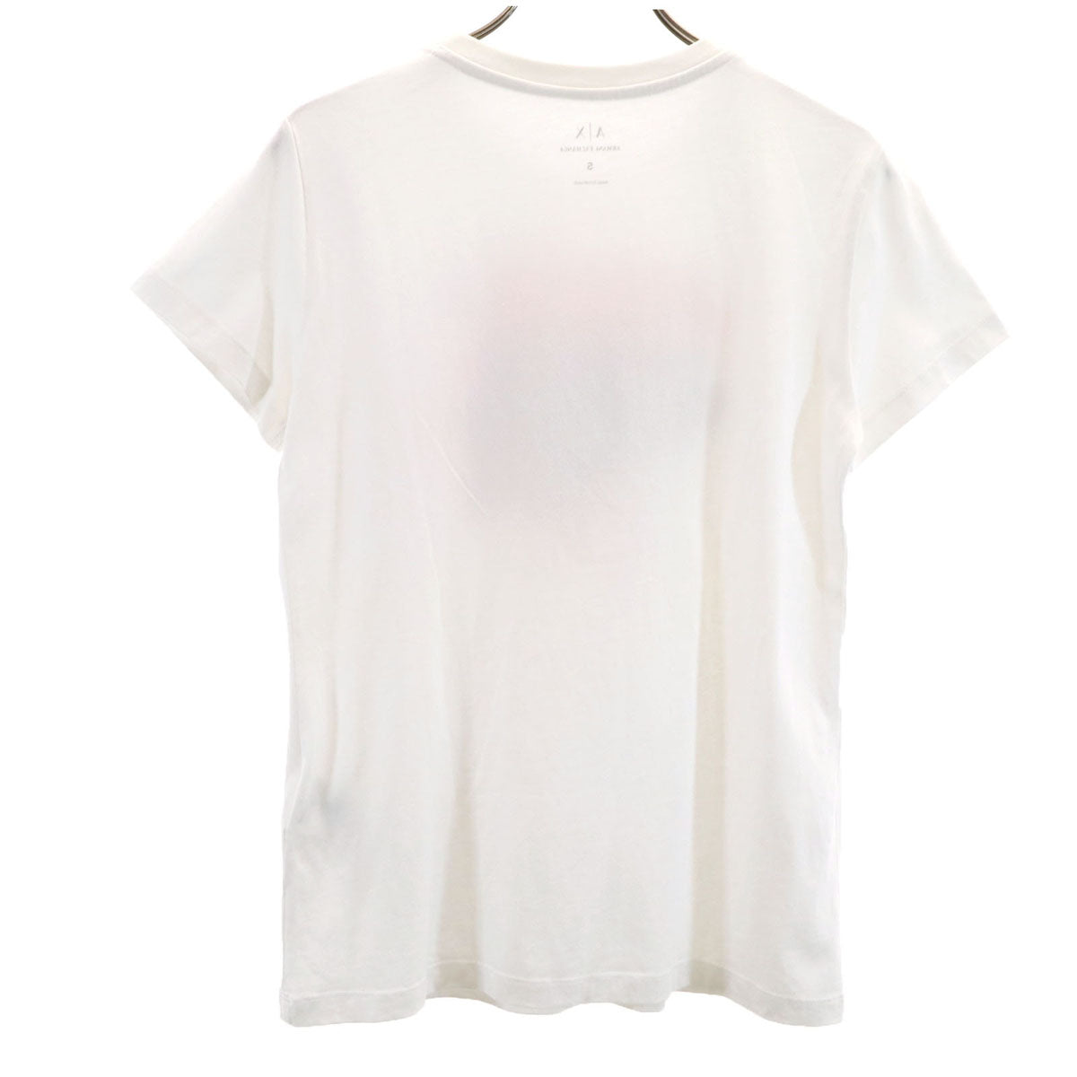 ARMANI EXCHANGE アルマーニエクスチェンジ ポルトガル製 半袖 Tシャツ S ホワイト レディース