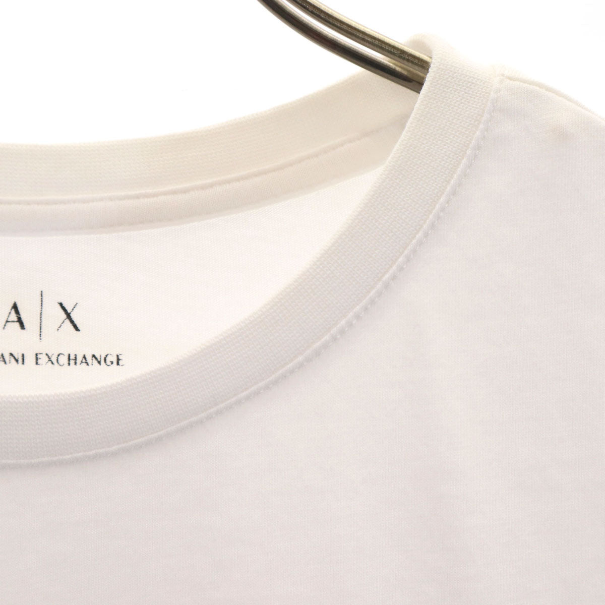 ARMANI EXCHANGE アルマーニエクスチェンジ ポルトガル製 半袖 Tシャツ S ホワイト レディース