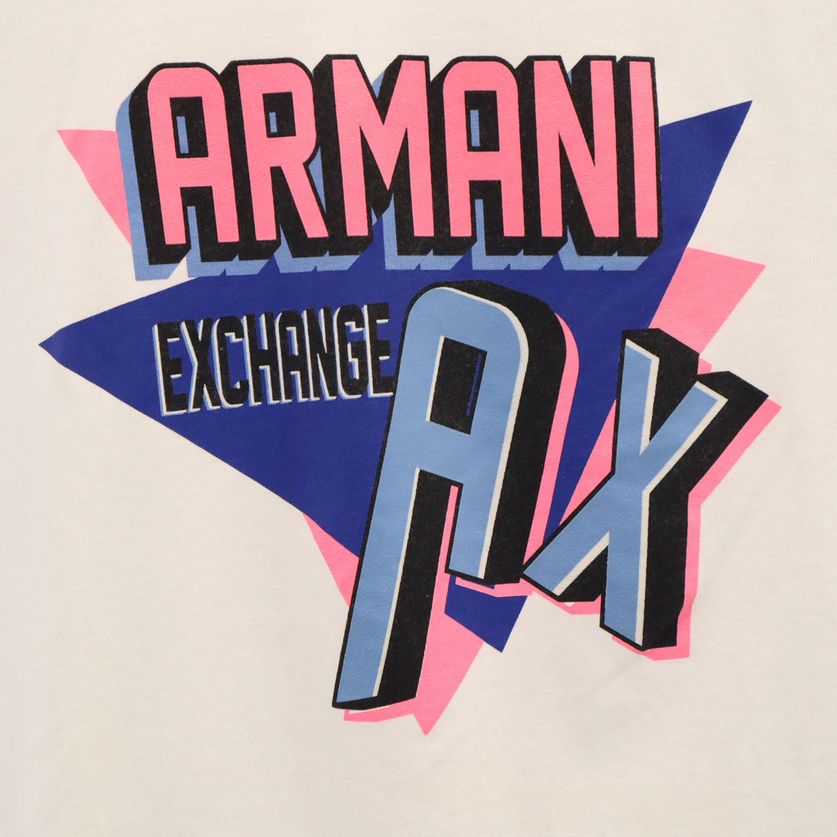 ARMANI EXCHANGE アルマーニエクスチェンジ ポルトガル製 半袖 Tシャツ S ホワイト レディース