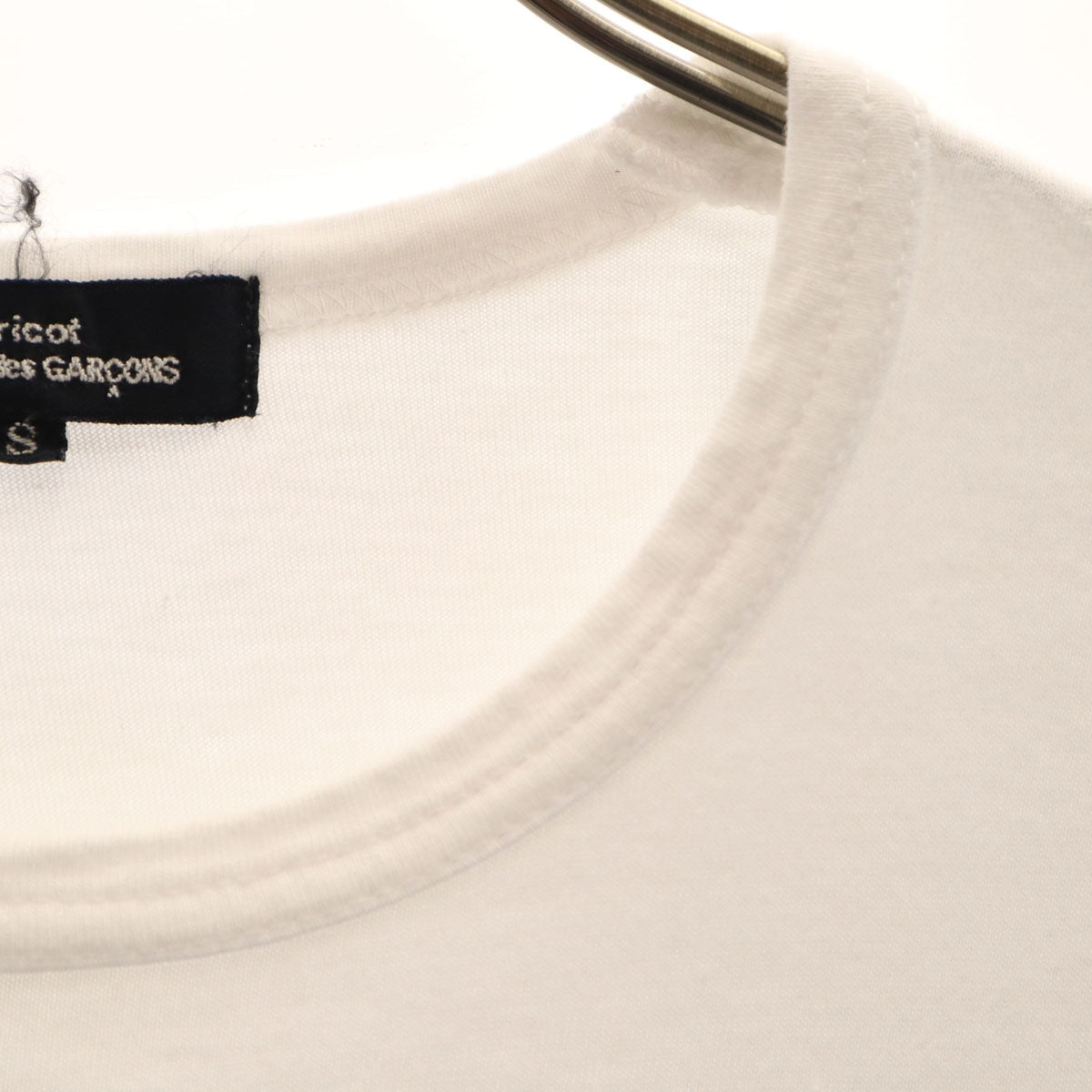 tricot COMME des GARCONS トリココムデギャルソン 2015年 日本製 半袖 Tシャツ S ホワイト 無地 レディース