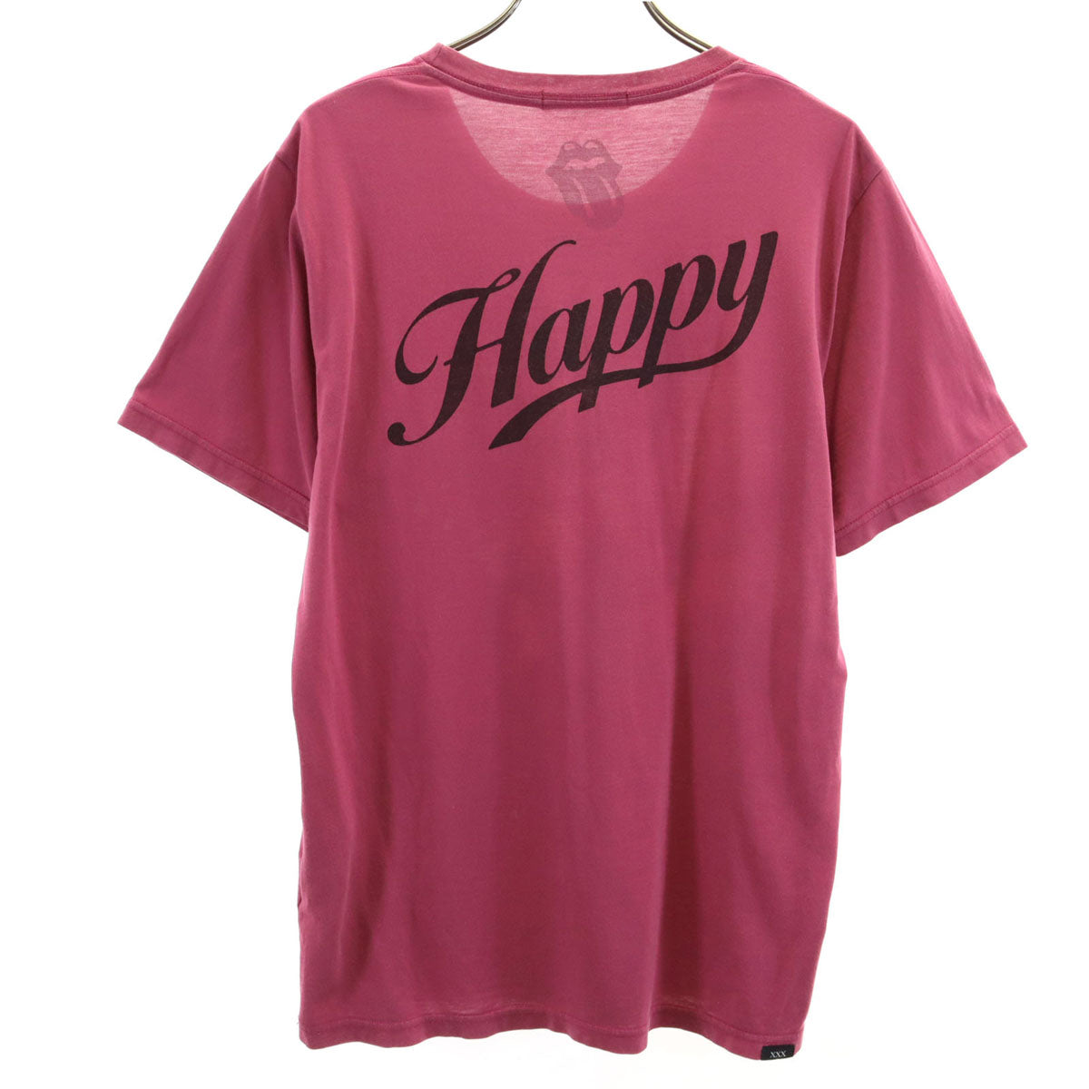 Thee Hysteric XXX ジィヒステリックトリプルエックス 日本製 ローリングストーンズ キース・リチャーズ 半袖 Tシャツ M ピンク系 メンズ
