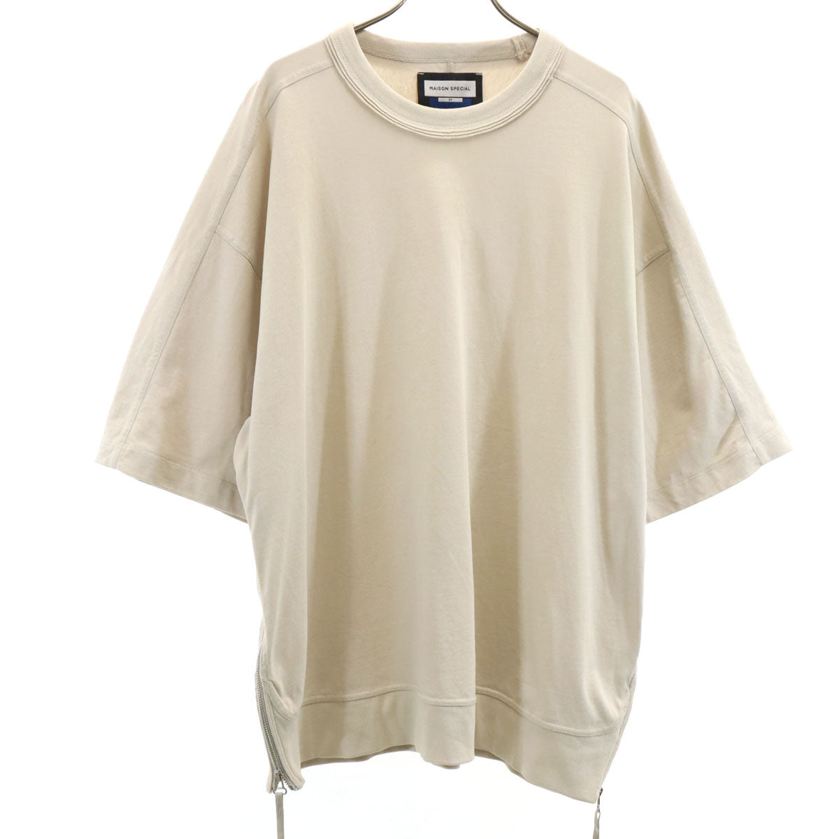 MAISON SPECIAL メゾンスペシャル 半袖 ヘビーウェイト オーバー Tシャツ 1 ベージュ メンズ