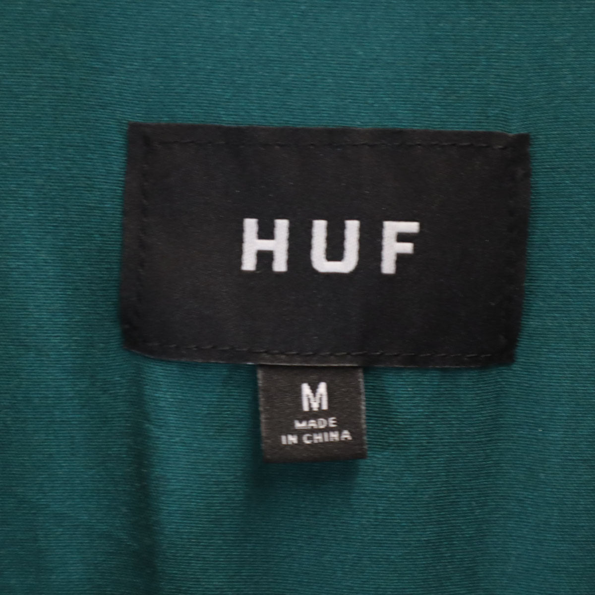 HUF ハフ ドーベルマン 半袖 アロハシャツ M グリーン 犬 メンズ