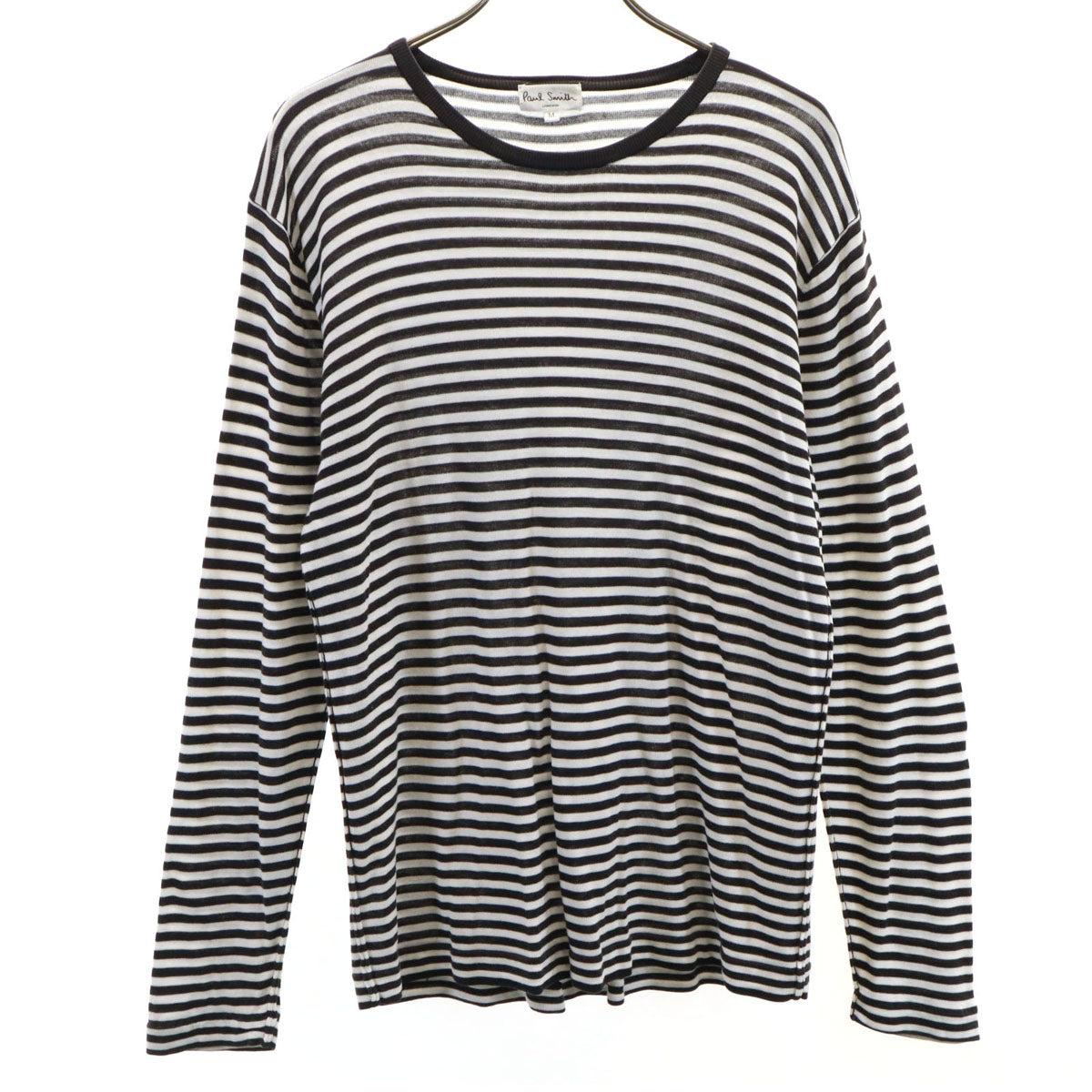 Paul Smith LONDON ポールスミスロンドン ボーダー柄 長袖 Tシャツ M ホワイト ロンT メンズ