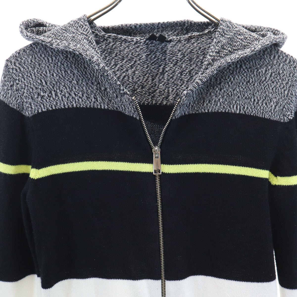 ARMANI EXCHANGE アルマーニエクスチェンジ ボーダー 長袖 ジップパーカー 12A(154) ニット キッズ