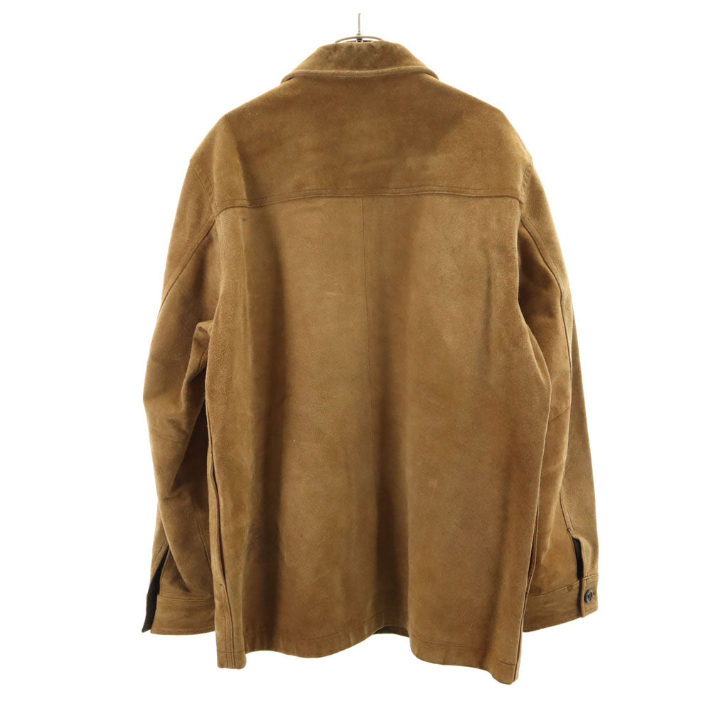 GAP ギャップ 90s オールド 紺タグ スエード シャツジャケット S ベージュ メンズ
