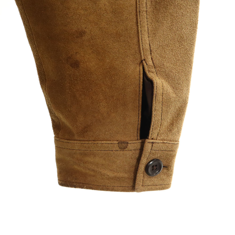 GAP ギャップ 90s オールド 紺タグ スエード シャツジャケット S ベージュ メンズ