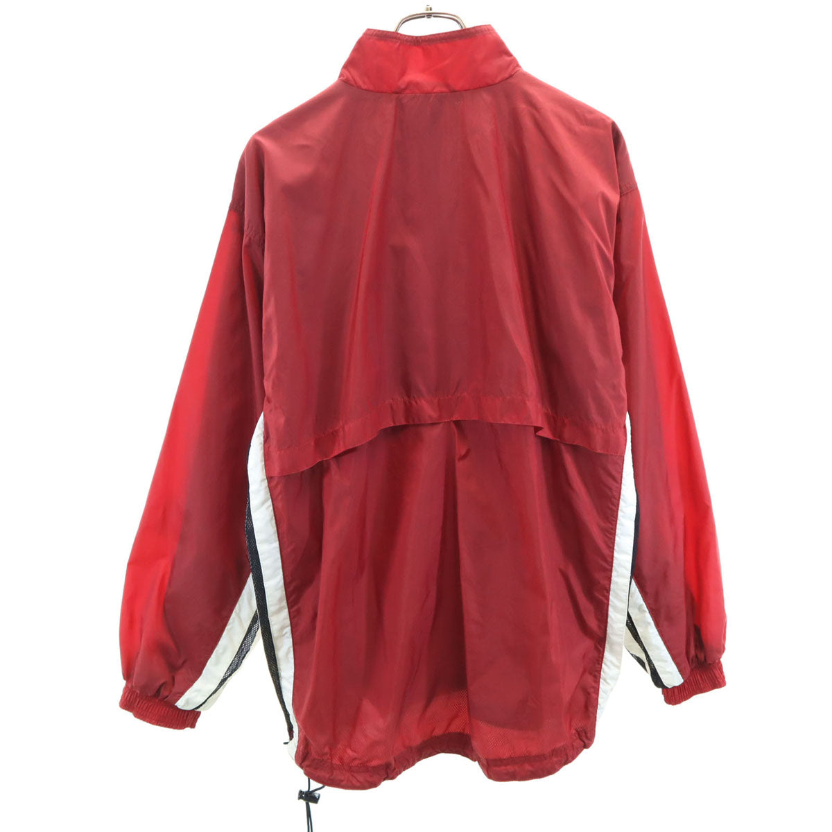 adidas アディダス 90s オールド ハーフジップ ジャケット レッド系 裏メッシュ プルオーバー メンズ