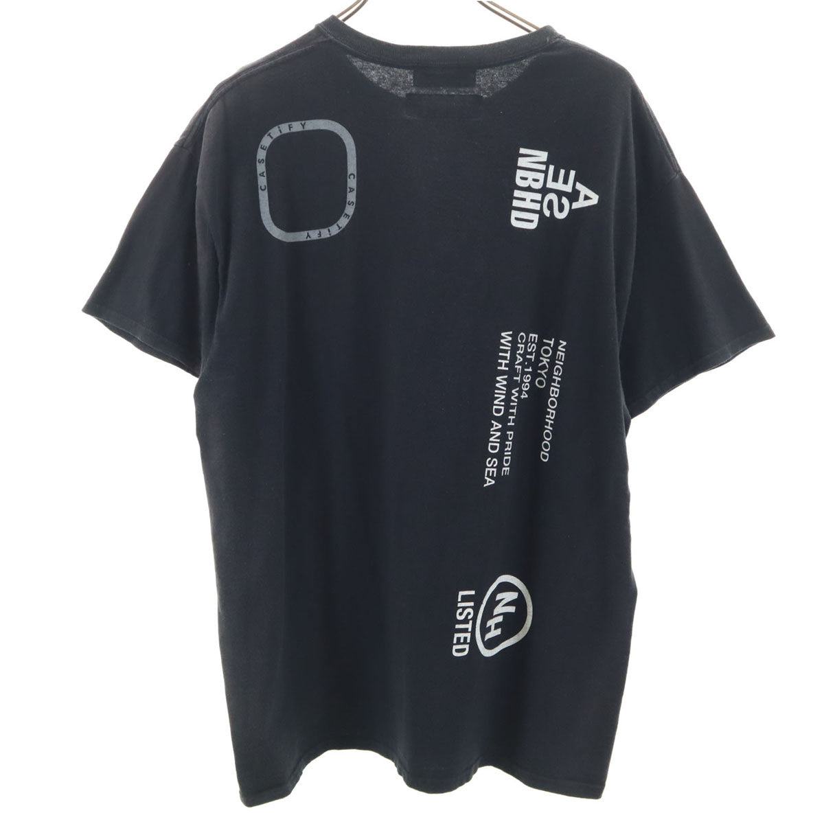 WIND AND SEA ウィンダンシー NEIGHBORHOOD ネイバーフッド コラボ 半袖 Tシャツ L ブラック メンズ