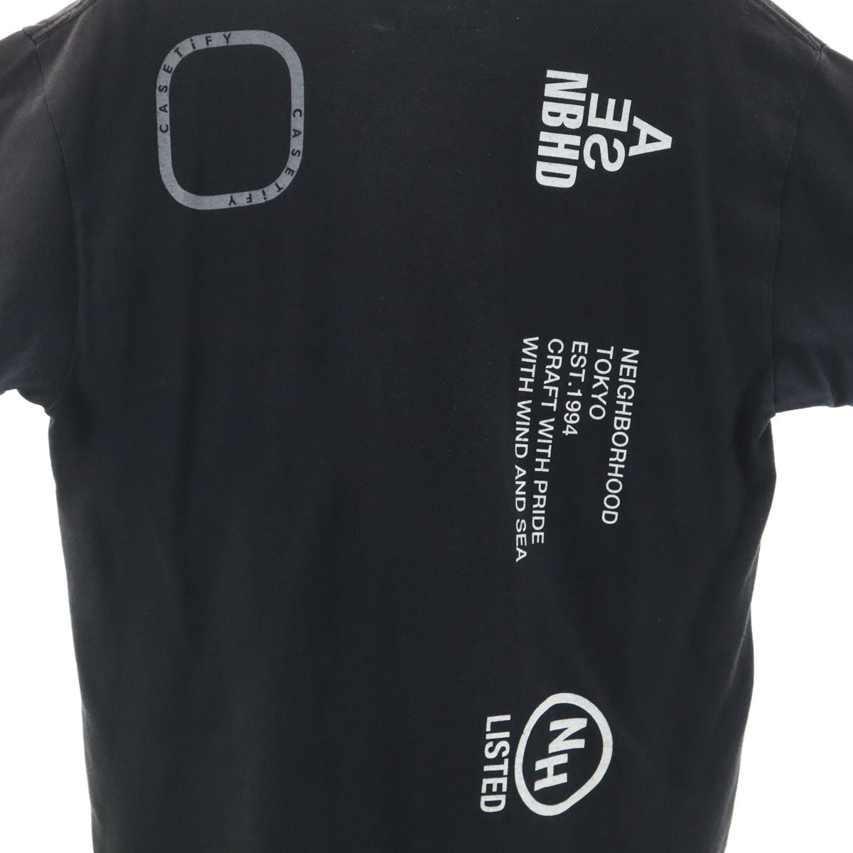 WIND AND SEA ウィンダンシー NEIGHBORHOOD ネイバーフッド コラボ 半袖 Tシャツ L ブラック メンズ