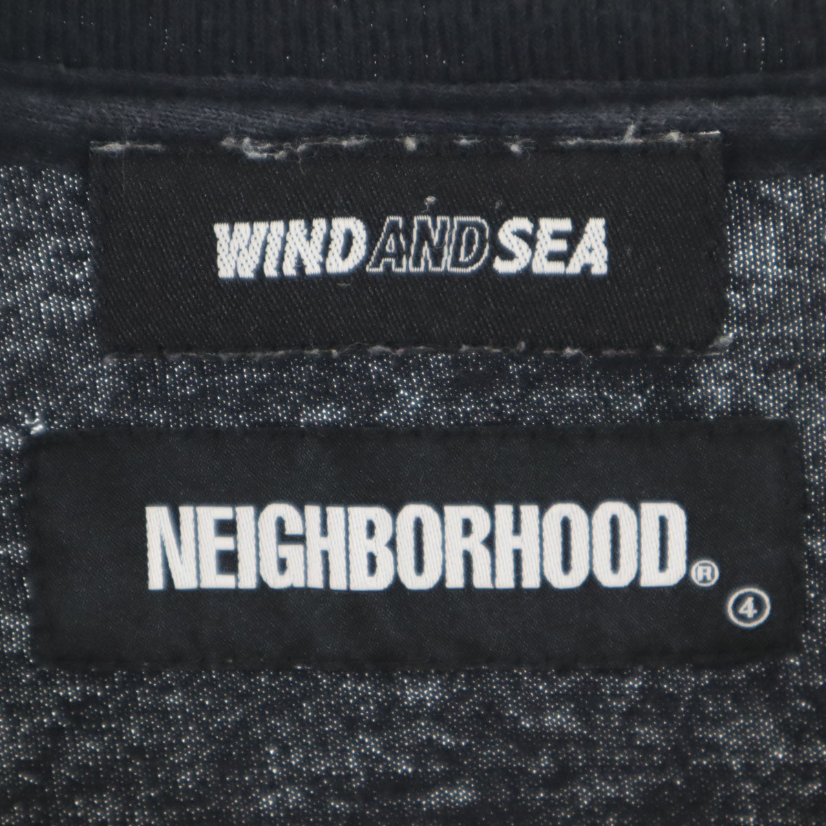 WIND AND SEA ウィンダンシー NEIGHBORHOOD ネイバーフッド コラボ 半袖 Tシャツ L ブラック メンズ