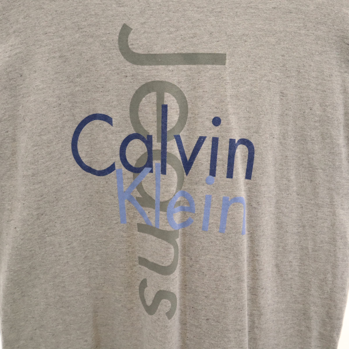 Calvin klein Jeans カルバンクラインジーンズ 90s オールド USA製 半袖 Tシャツ S-M グレー メンズ
