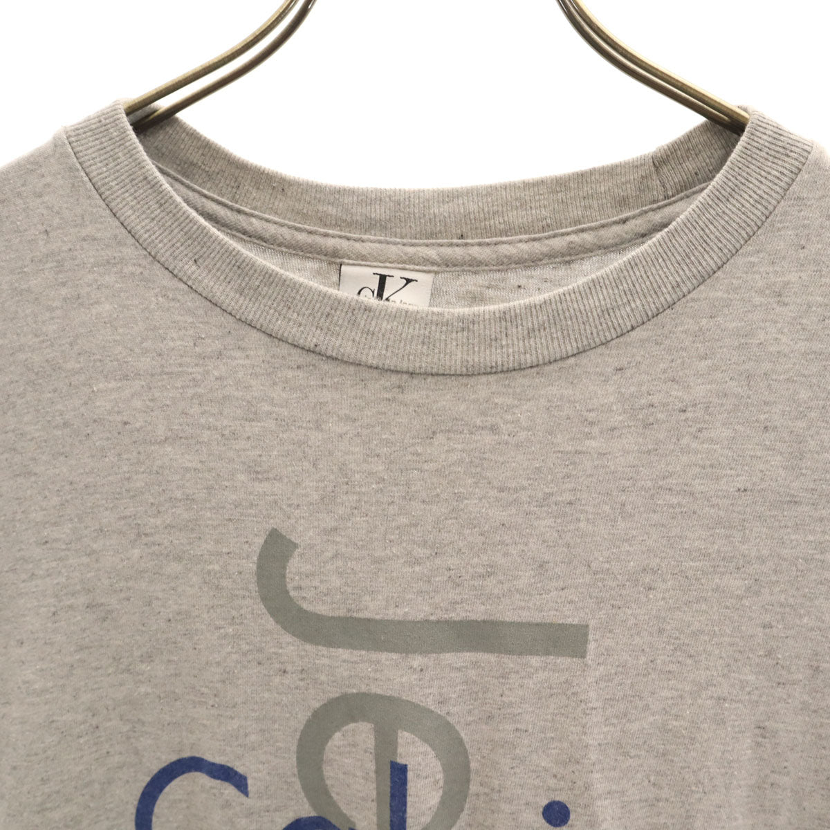 Calvin klein Jeans カルバンクラインジーンズ 90s オールド USA製 半袖 Tシャツ S-M グレー メンズ