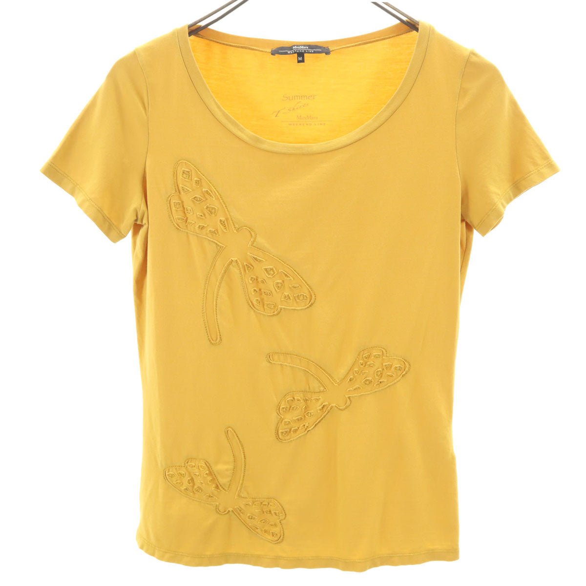 MAX MARA WEEK END LINE マックスマーラウィークエンドライン 半袖 Tシャツ M マスタード レディース