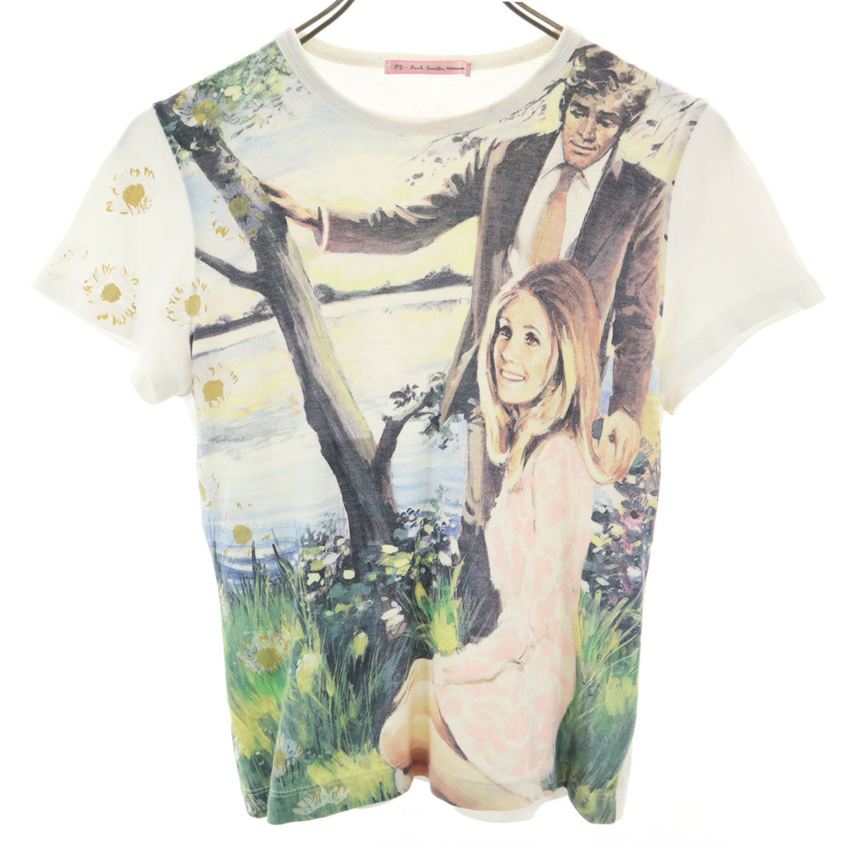 PS Paul Smith Woman ピーエスポールスミスウーマン 半袖 Tシャツ M ホワイト レディース