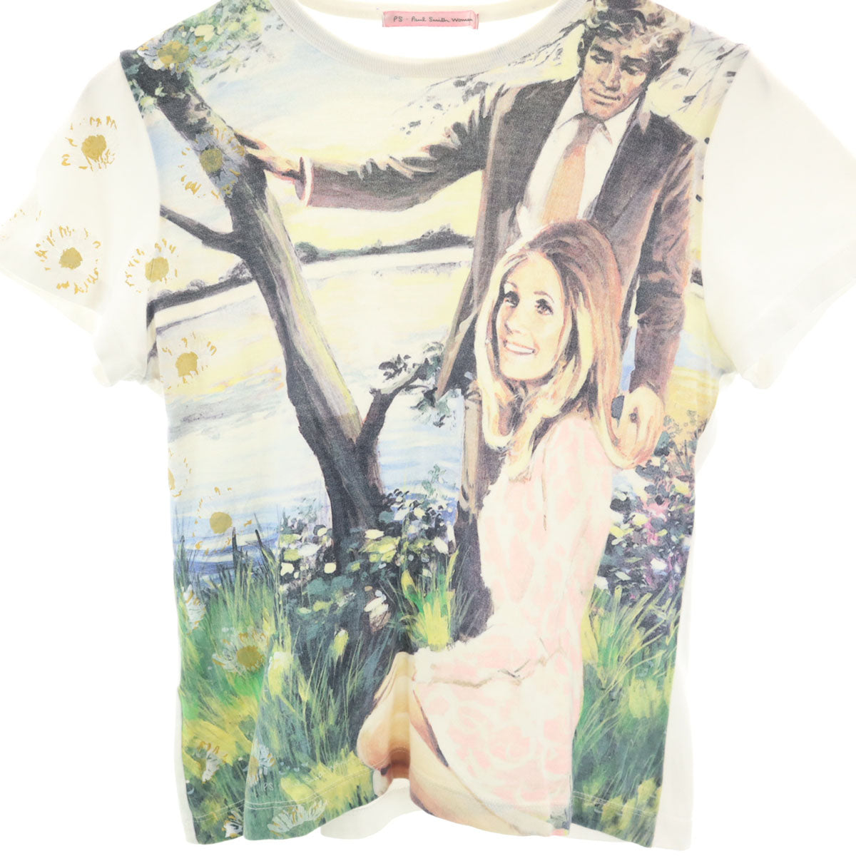 PS Paul Smith Woman ピーエスポールスミスウーマン 半袖 Tシャツ M ホワイト レディース