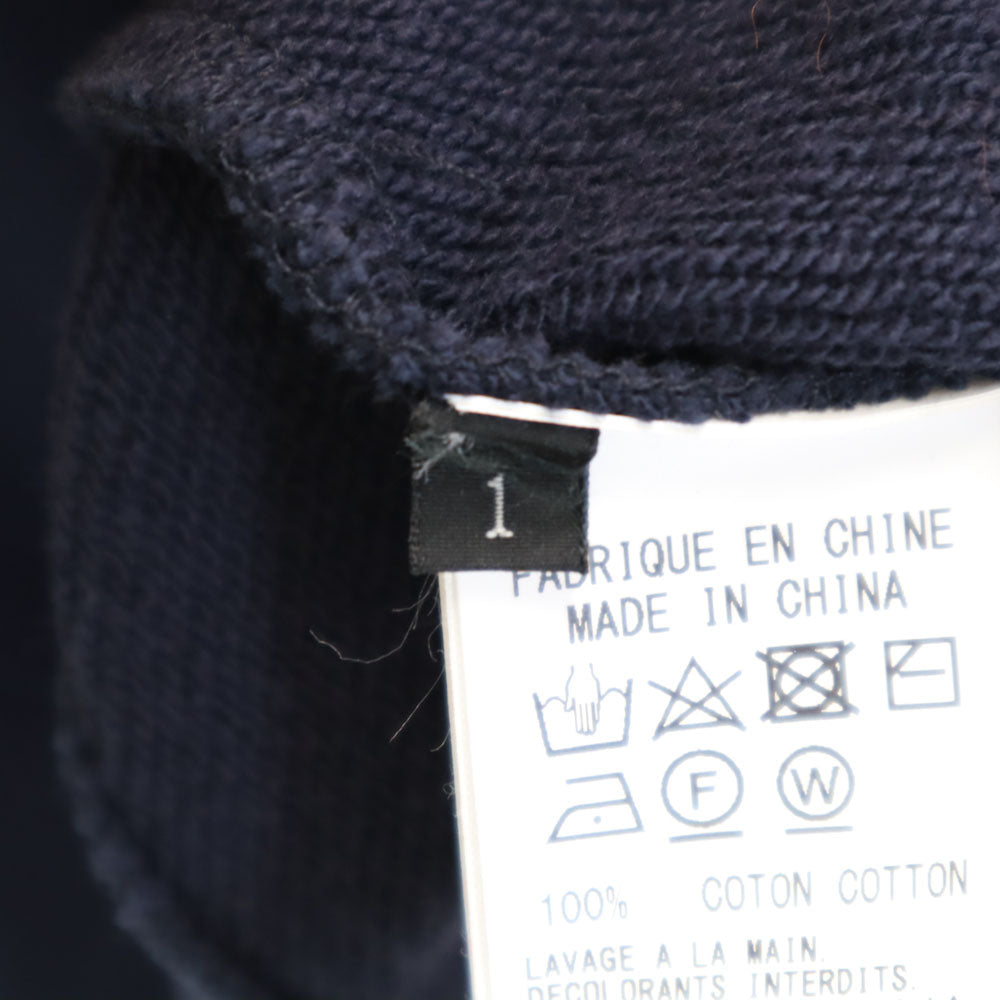 Ground Y グランドワイ 日本製 長袖 スウェット トレーナー 1 ネイビー ヨウジヤマモト メンズ