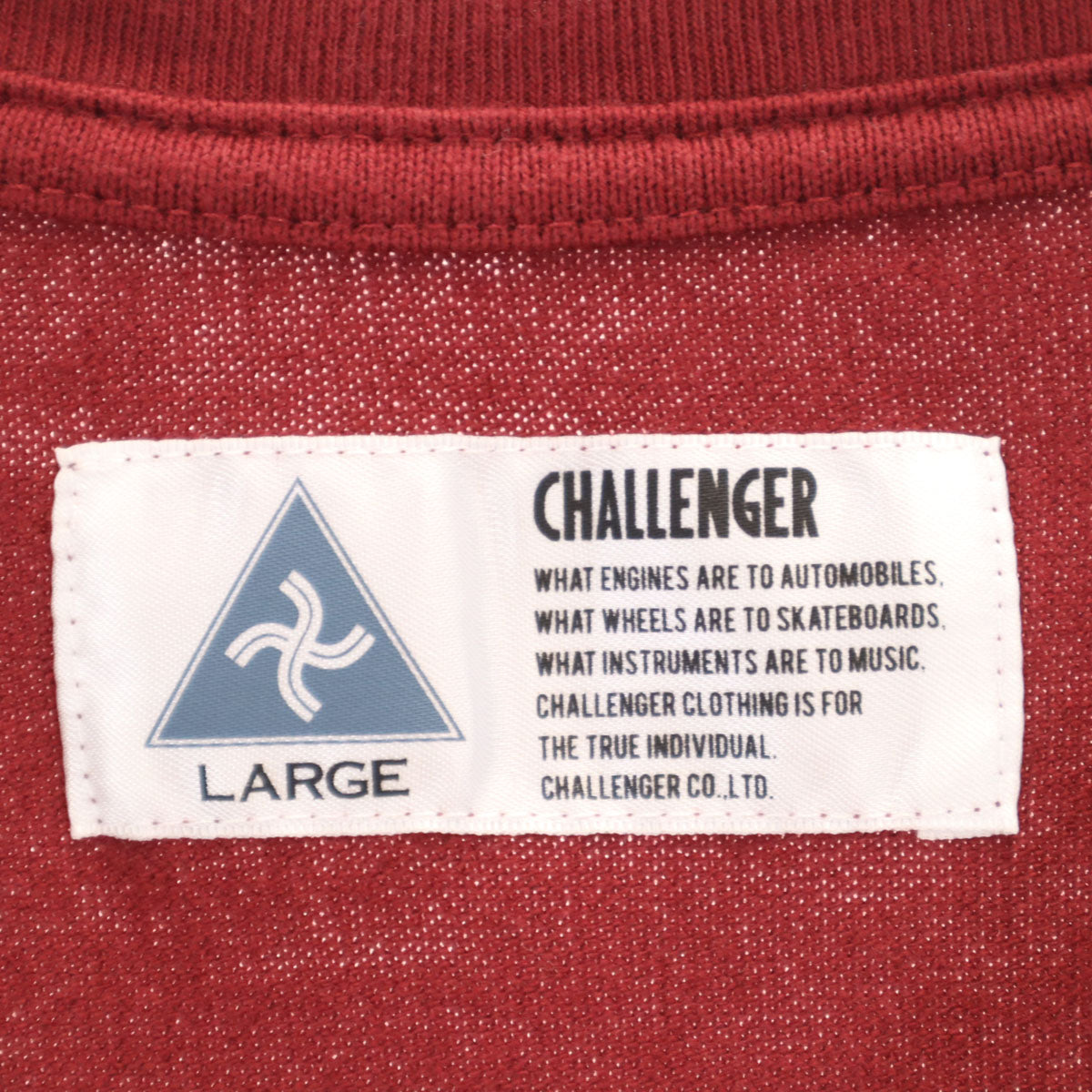 CHALLENGER チャレンジャー 半袖 Tシャツ L ボルドー メンズ