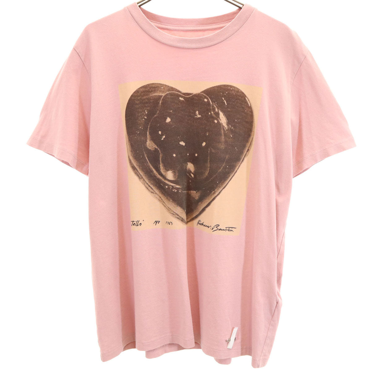 COACH コーチ RICHARD BERNSTEIN リチャード・バーンスタイン コラボ ハート 半袖 Tシャツ M ピンク メンズ