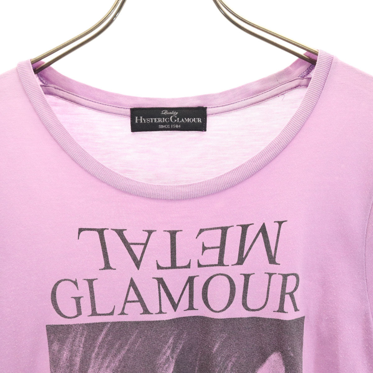 HYSTERIC GLAMOUR ヒステリックグラマー 日本製 半袖 Tシャツ FREE パープル レディース
