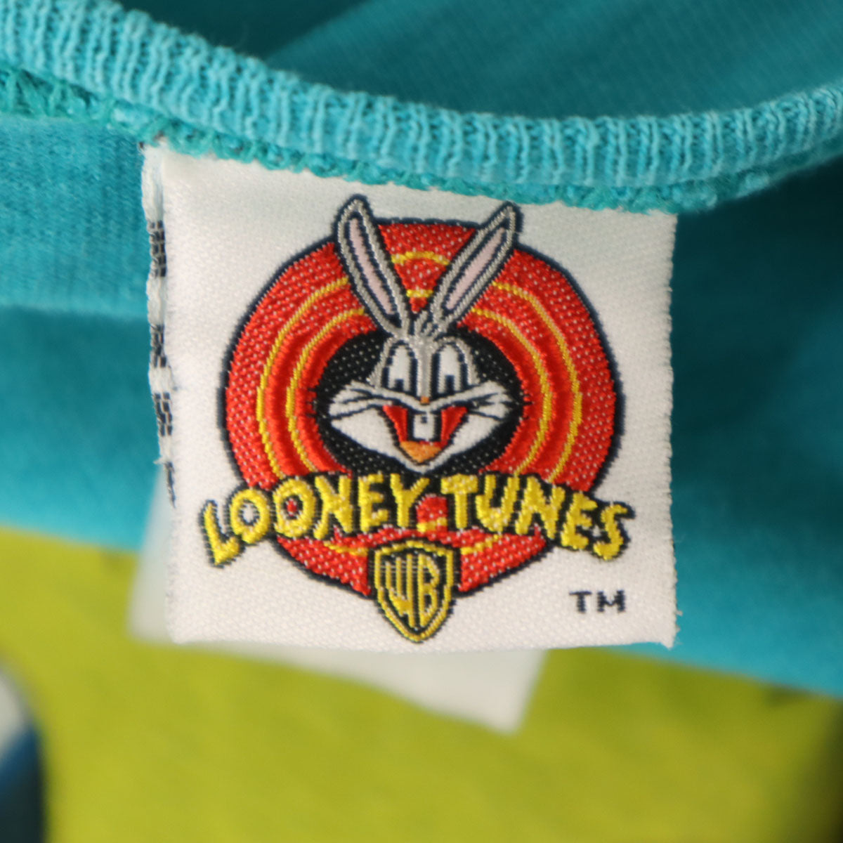 LOONEY TUNES ルーニーテューンズ 90s オールド USA製 トゥイーティー 半袖 Tシャツ エメラルドグリーン レディース