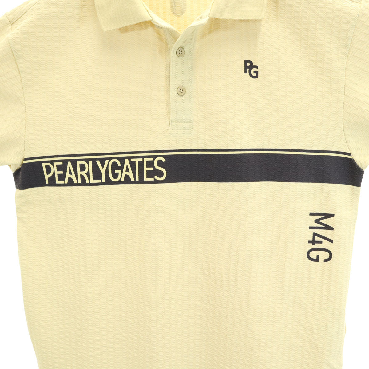PEARLY GATES パーリーゲイツ 日本製 ゴルフ 半袖 ポロシャツ 4 イエロー系 メンズ
