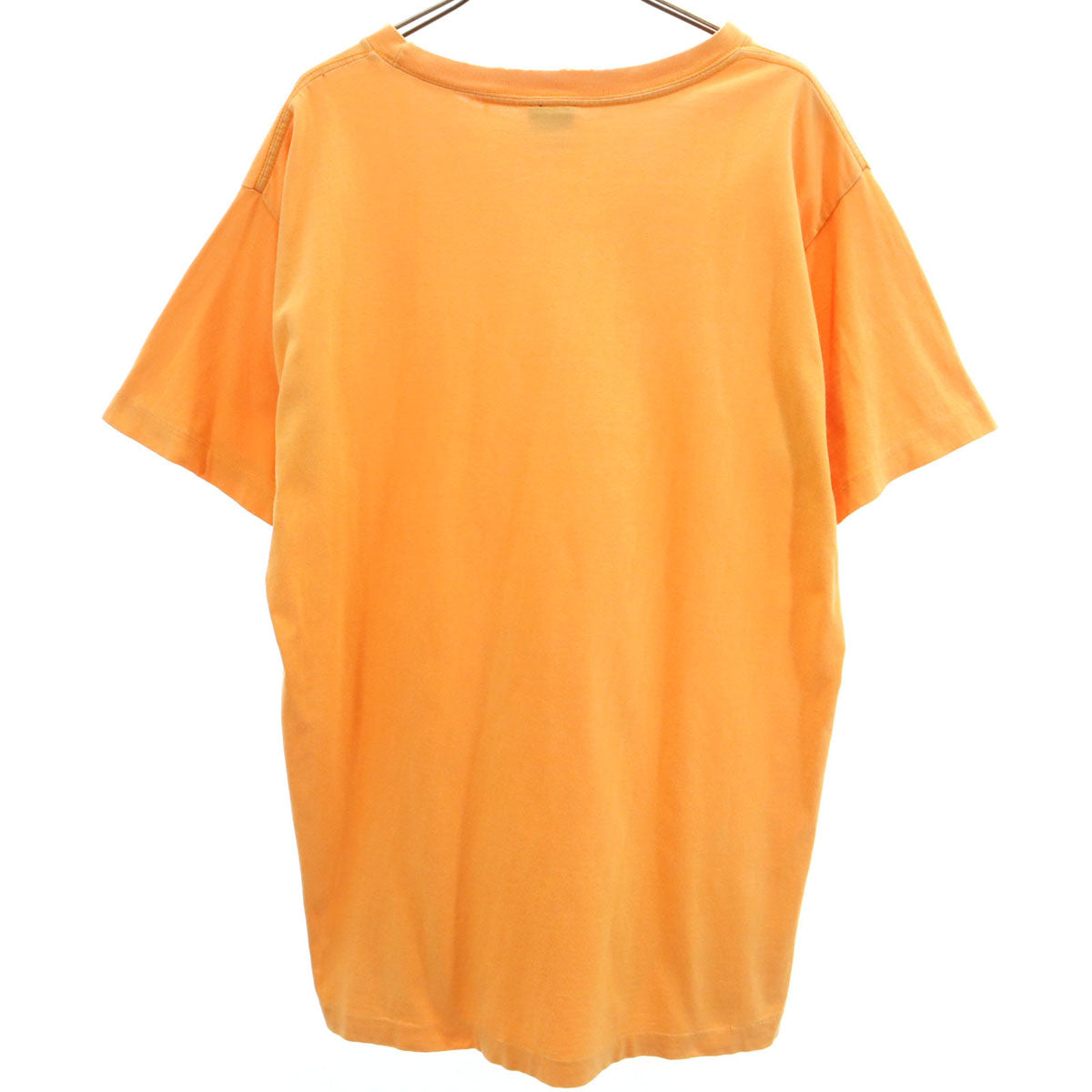 STUSSY ステューシー 90s USA製 紺タグ オールド 半袖 Tシャツ L オレンジ メンズ