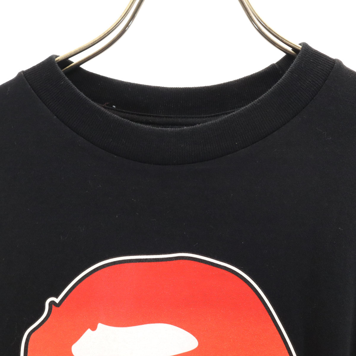 BAPE ベイプ 日本製 半袖 Tシャツ L ブラック 袋付き アベイシングエイプ メンズ