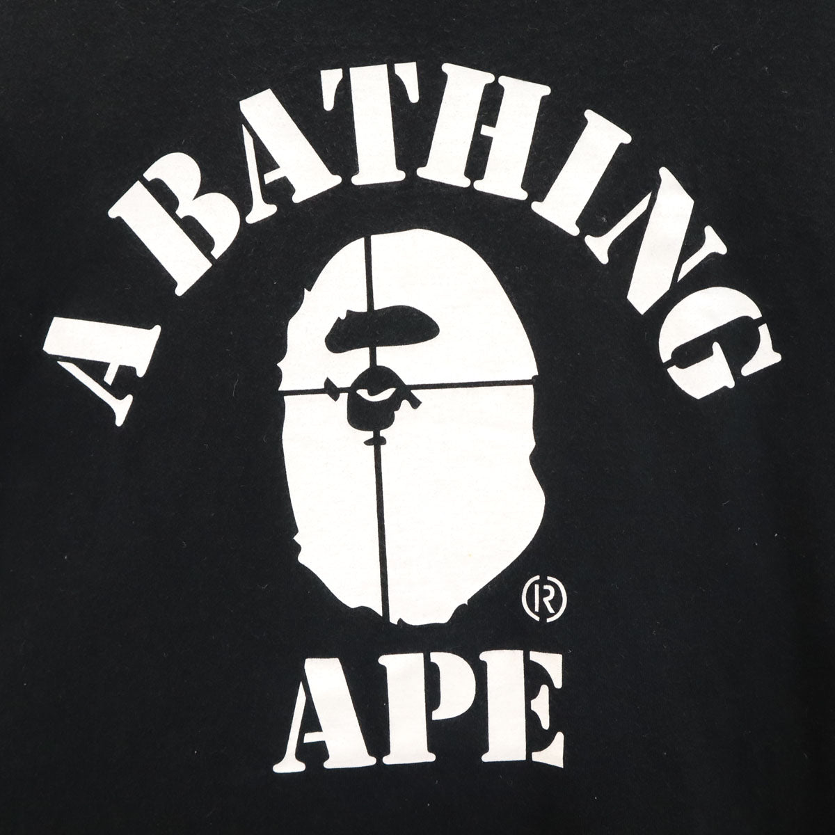 BAPE ベイプ 日本製 半袖 Tシャツ L ブラック 袋付き アベイシングエイプ メンズ