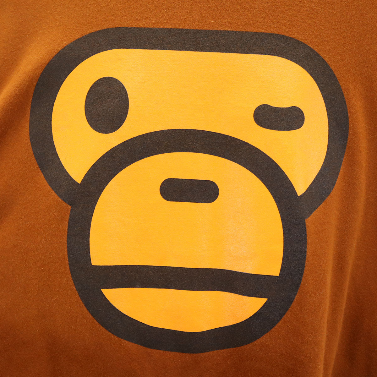 A BATHING APE アベイシングエイプ 日本製 半袖 Tシャツ XL ブラウン メンズ