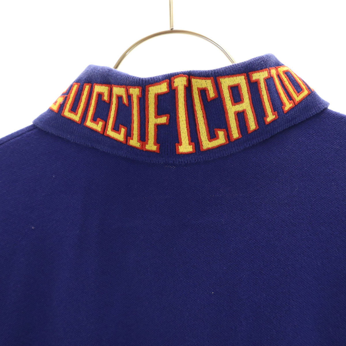 GUCCI グッチ イタリア製 恐竜刺繍 半袖 ポロシャツ 10 青紫 キッズ