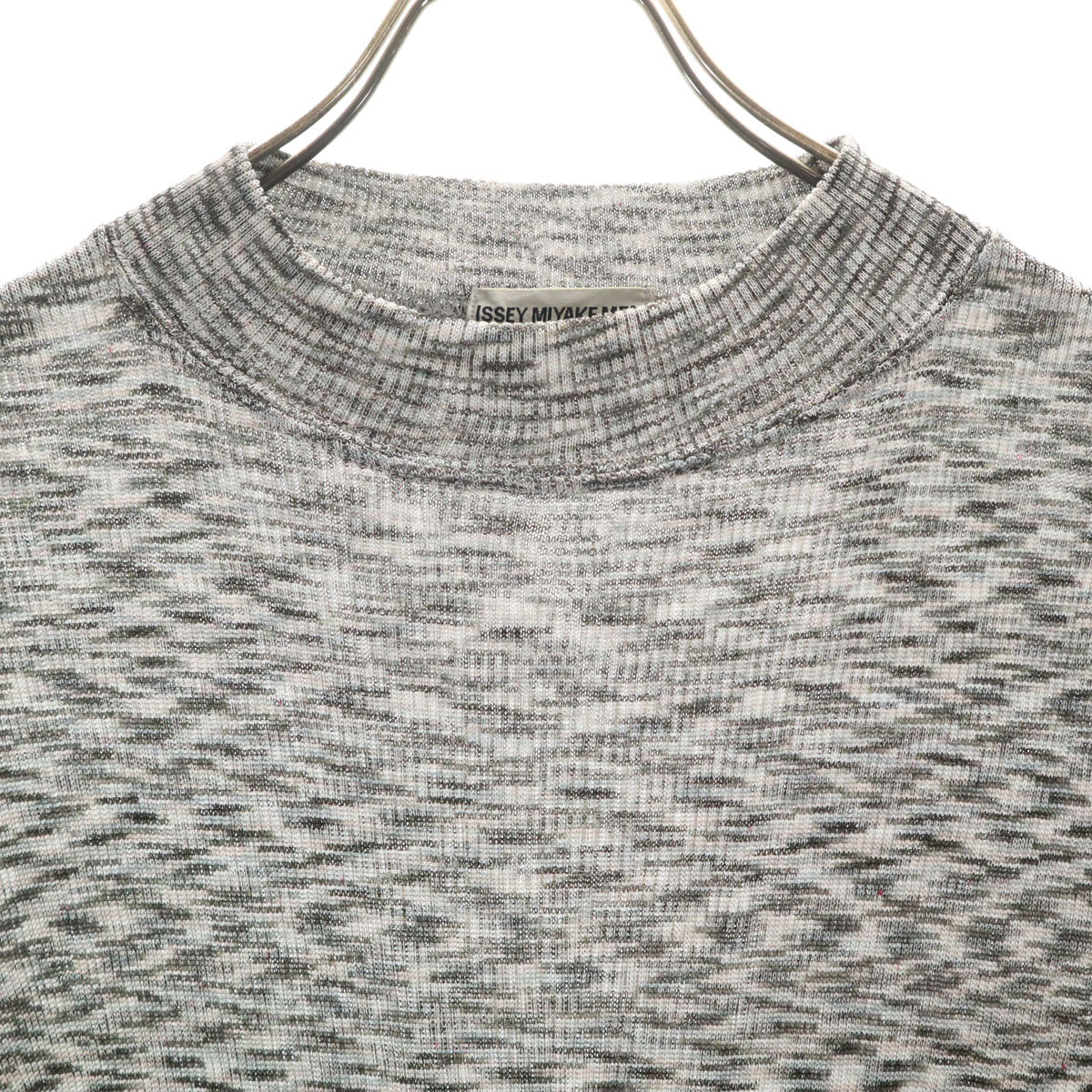 ISSEY MIYAKE MEN イッセイミヤケメン 90s 日本製 オールド 半袖 ニット M グレー メンズ