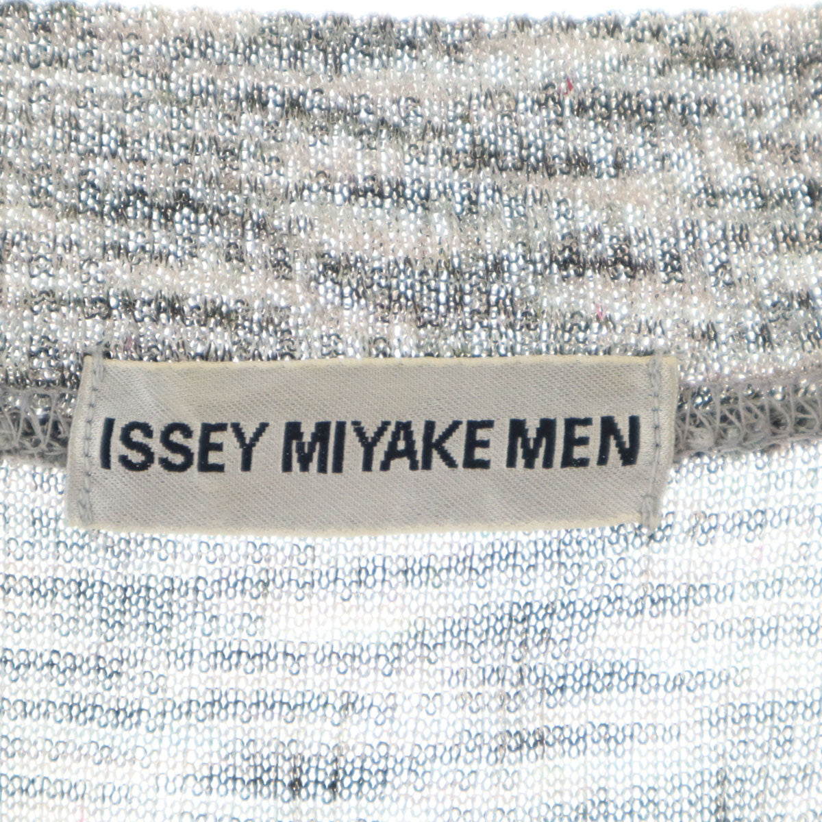 ISSEY MIYAKE MEN イッセイミヤケメン 90s 日本製 オールド 半袖 ニット M グレー メンズ