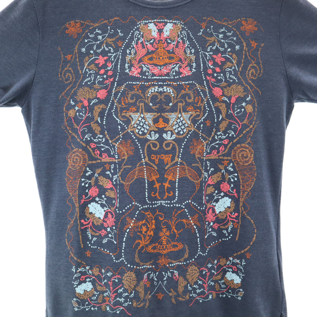 美品 Vivienne WestwoodMAN ヴィヴィアンウエストウッドマン 日本製 半袖 Tシャツ 46 ネイビー メンズ