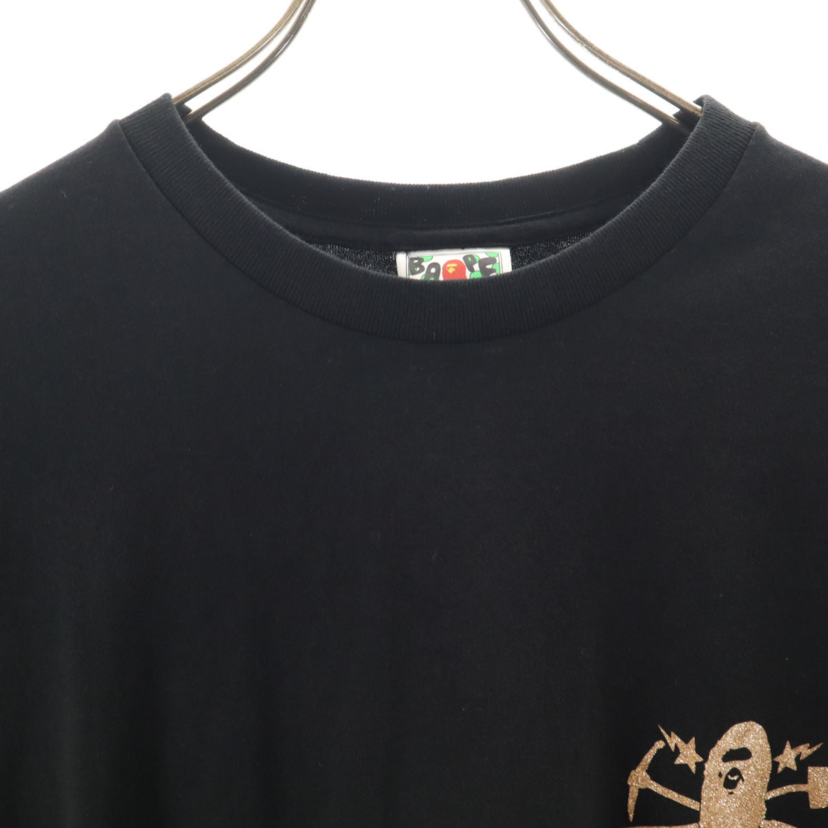 BAPE ベイプ バックプリント 半袖 Tシャツ M ブラック アベイシングエイプ メンズ