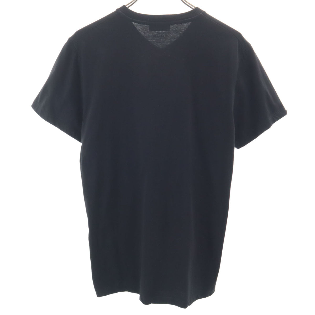 美品 JIL SANDER ジルサンダー ギリシャ製 半袖 Vネック Tシャツ L ブラック 無地 メンズ