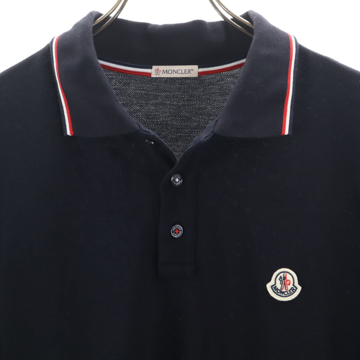 MONCLER モンクレール 半袖 ポロシャツ L ネイビー MAGLIA POLO MANICA CORTA メンズ