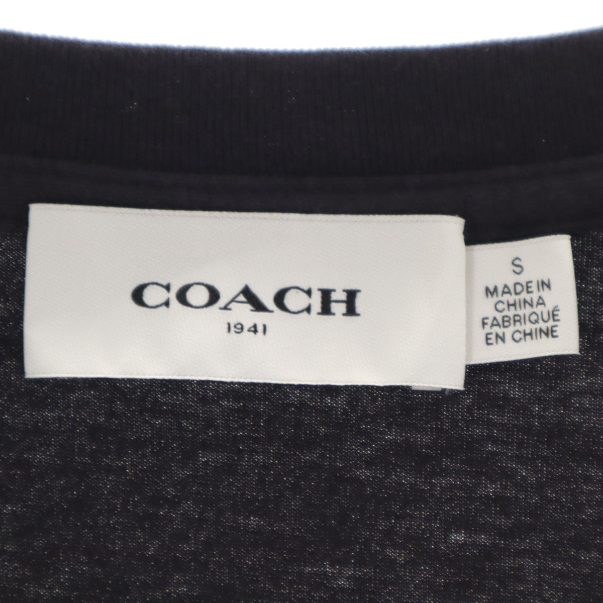 COACH コーチ レキシー 半袖 Tシャツ S ブラック 1123 恐竜 レディース