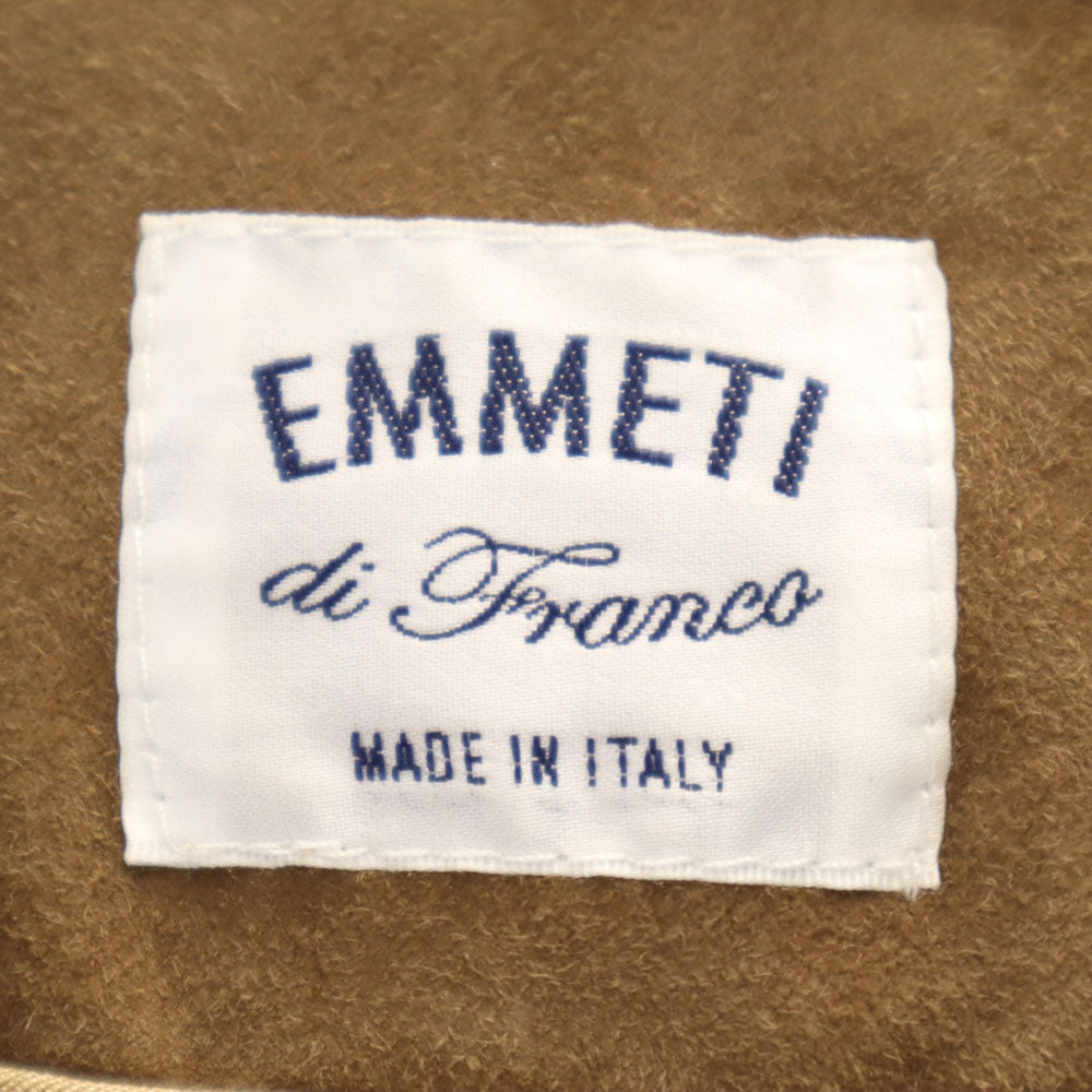 エンメティ イタリア製 ビームス別注 山羊革 スエード レザージャケット 44 ブラウン メンズ