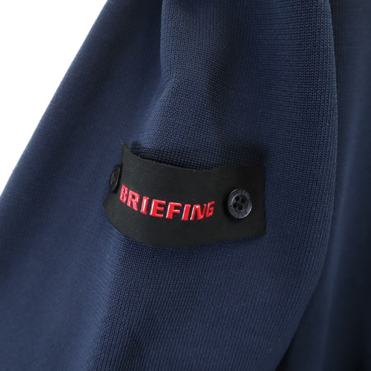 美品 BRIEFING ブリーフィング 長袖 ニット ジップパーカー L ネイビー メンズ