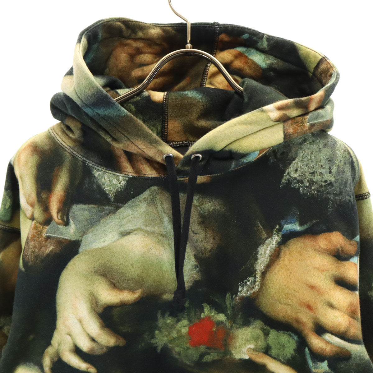 美品 Supreme シュプリーム 15ss UNDERCOVER アンダーカバー コラボ リコラス デ ラルジリエール 長袖 スウェットパーカー L カーキ メンズ