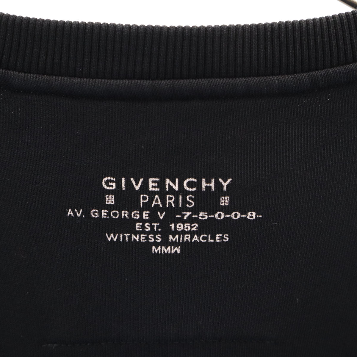 GIVENCHY ジバンシィ ポルトガル製 長袖 スウェット トレーナー S ブラック メンズ