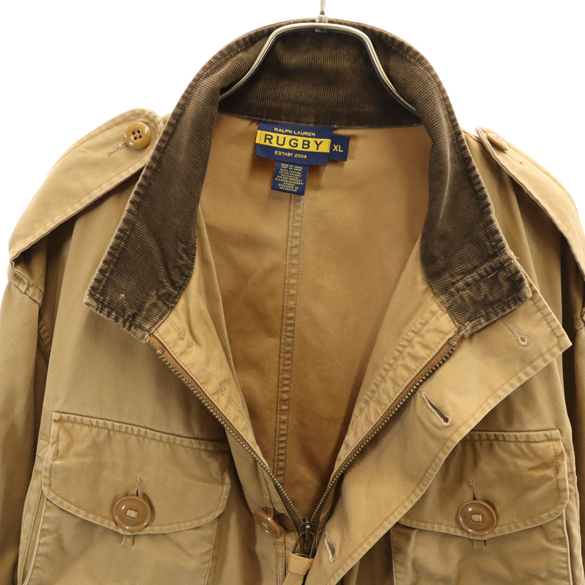 RUGBY RALPH LAUREN ラグビーラルフローレン ハンティングジャケット XL ベージュブラウン メンズ
