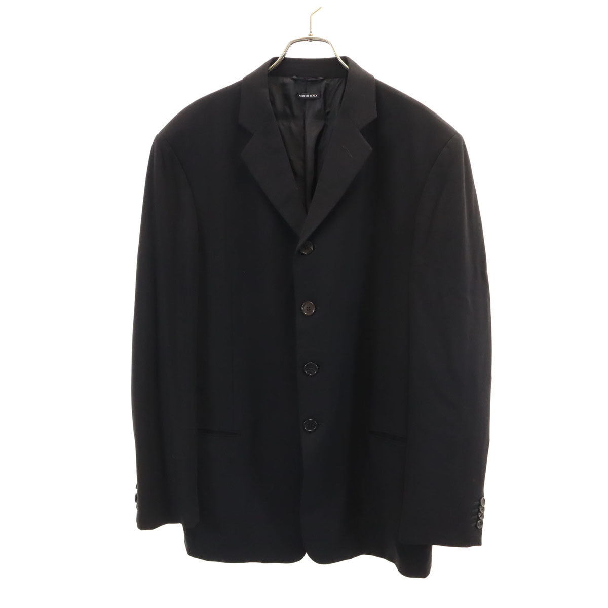 GIORGIO ARMANI ジョルジオアルマーニ 90s 00s イタリア製 オールド テーラードジャケット 52 ブラック メンズ