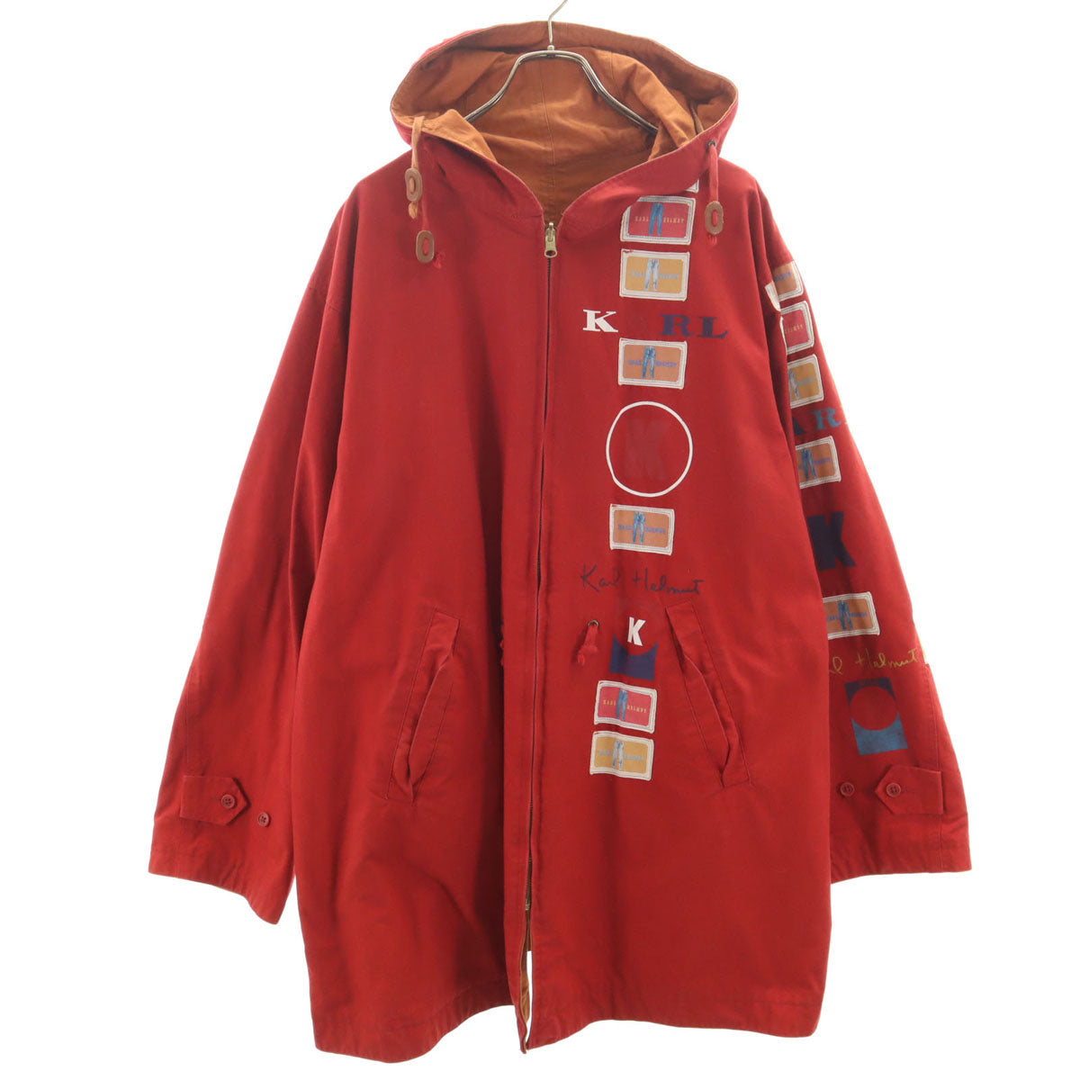 Karl Helmut カールヘルム リバーシブル コート レッド メンズ