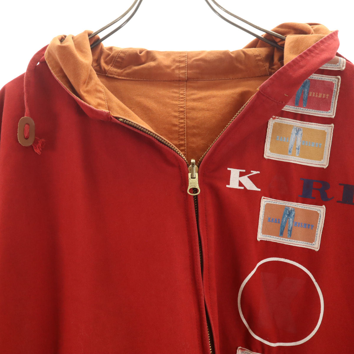 Karl Helmut カールヘルム リバーシブル コート レッド メンズ